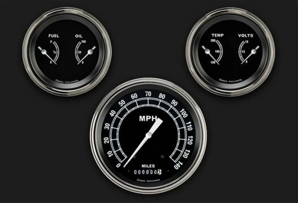 Traditional Series Three Gauge Set TR64SLF